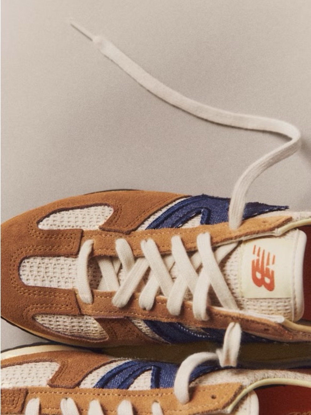 NWT Sezane x New Balance 471 Two-Tone Blue and Ecru Women's Sneakers 7.5 / 8 - Picture 4 of 8